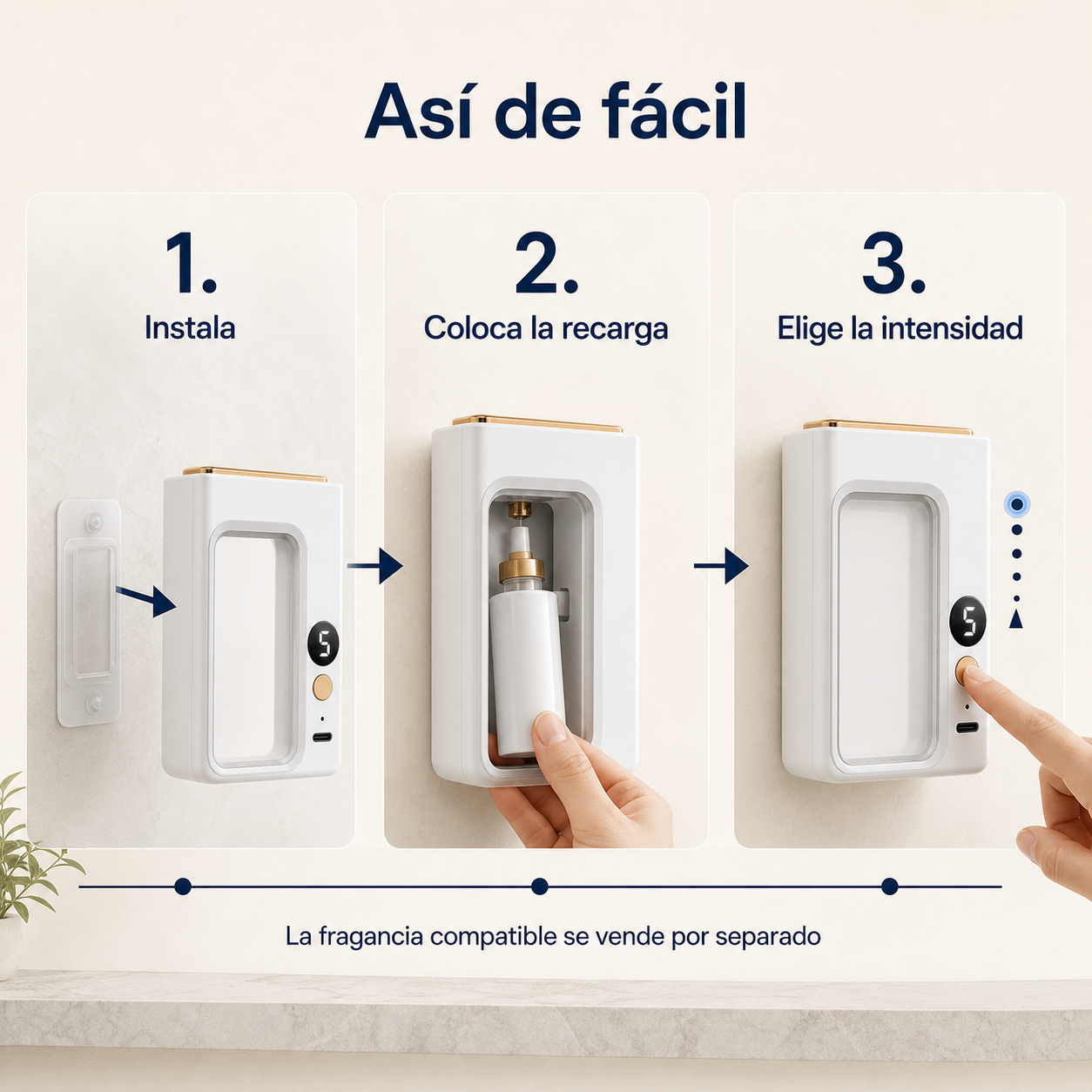 Difusor Automático de Pared Zetavax